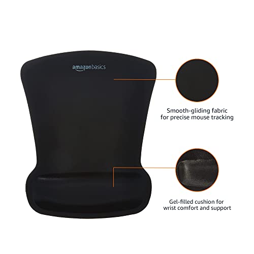 Amazon Basics Gel Mouse Pad with Wrist Rest
