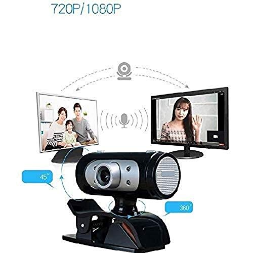 1080p USB Webcam with Built-In Microphone for Streaming