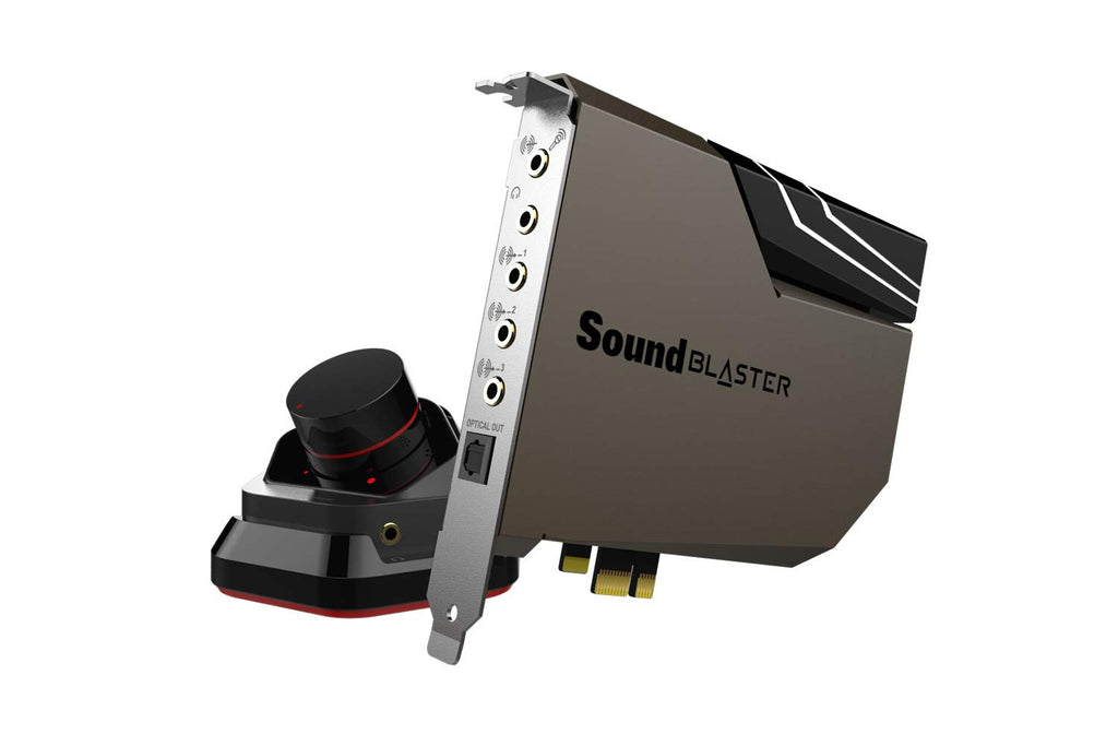Creative Sound BlasterX AE-5 Hi-res SABRE32 Ultra-Class 32-bit/384kHz PCIe Gaming Sound Card and DAC with 1 RGB LED Strip, Up to 122dB SNR, Xamp Discrete Headphone Bi-amp