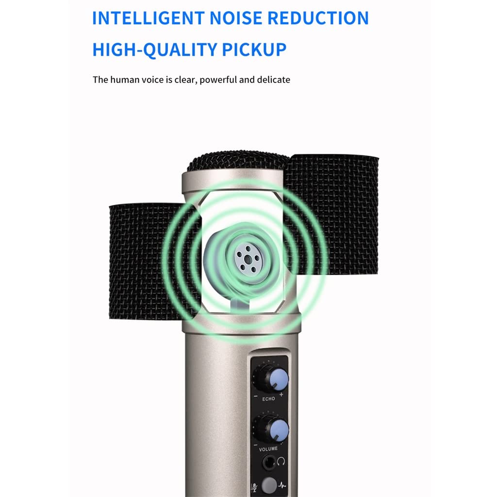 JDXQBLD USB Microphone for Recording/Streaming/Games, Professional Microphone for PC/Laptop, Voice Volume Control
