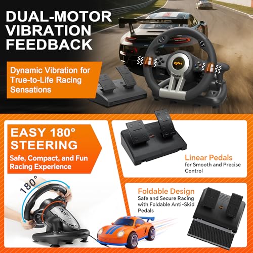 PXN V3 Pro Gaming Steering Wheel with Pedals
