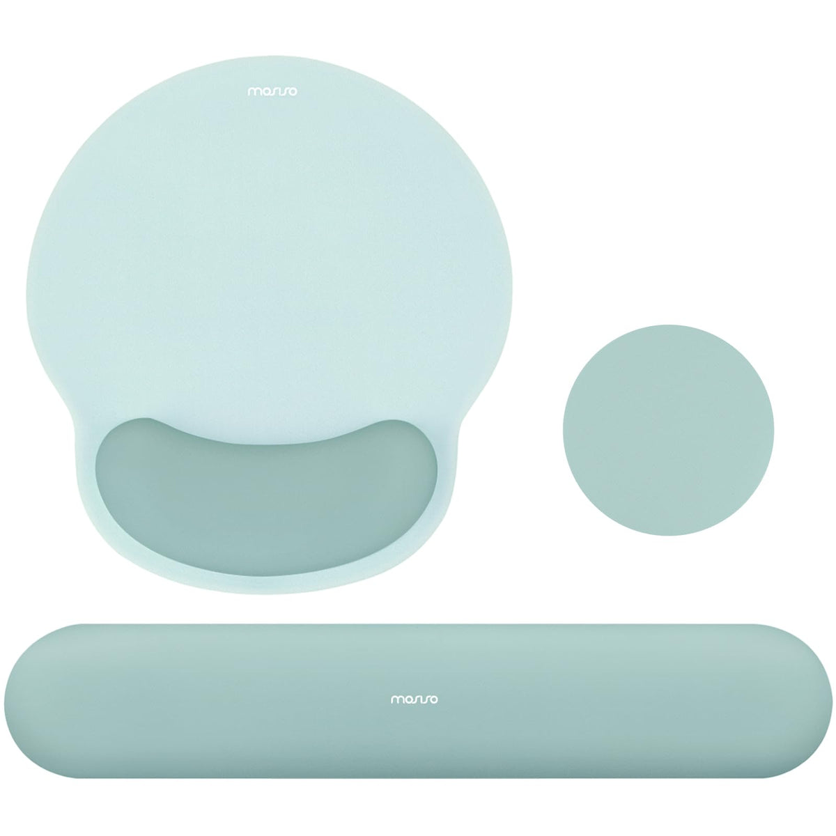 MOSISO Wrist Rest Support for Mouse Pad&Keyboard Set
