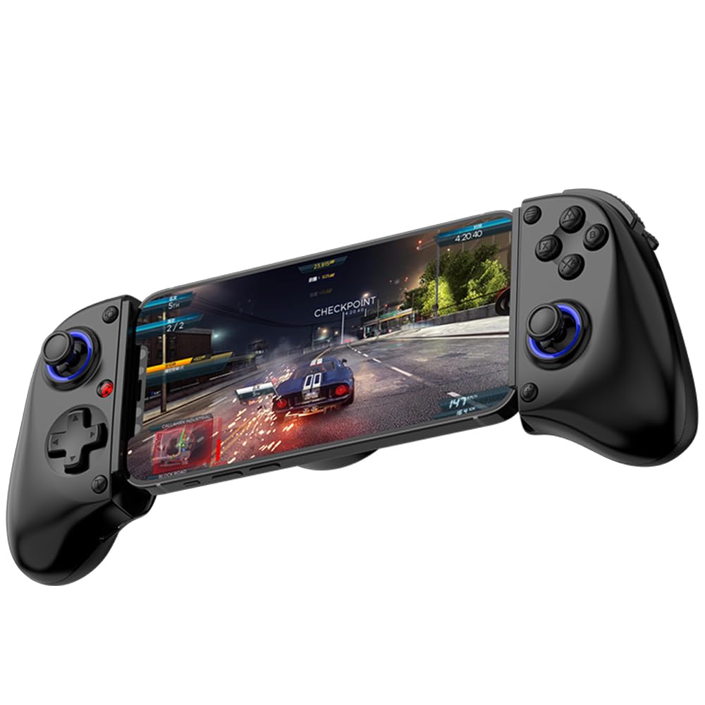 Bluetooth Mobile Game Controller for Nintendo Switch 2 & iOS & Android & Tablets, Wireless Gamepad Grip with Hall Effect Trigger Joystick, Ergonomic Phone Controller for iPhone, iPad Pro, Samsung