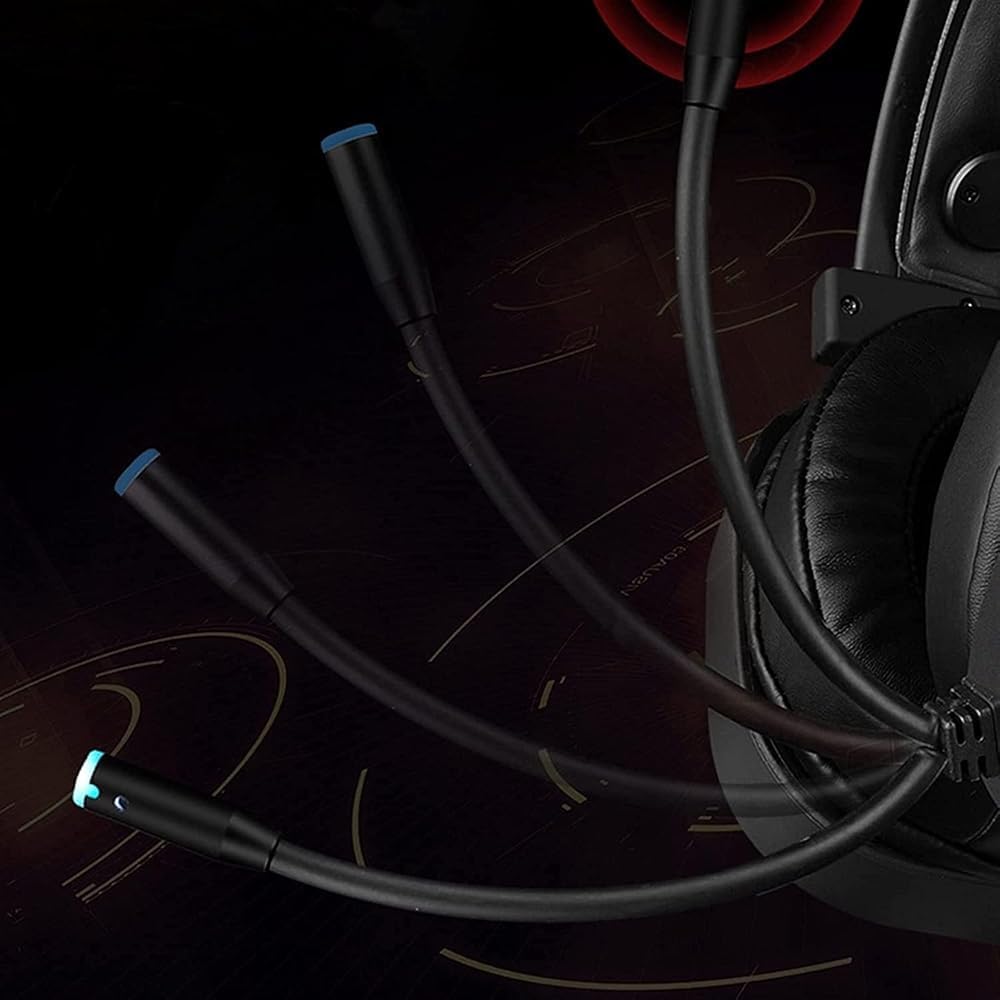 RKUVPAE Wired Gaming Headset, Computer Headphones with Microphone/Mic Noise Cancelling, Headset with Noise Canceling Mic Compatible with PC, PlayStation, Xbox - Black