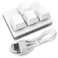 QINIZX USB Mini 4-Key Keypad Mechanical Gaming Keyboard RGB Macro Pad
