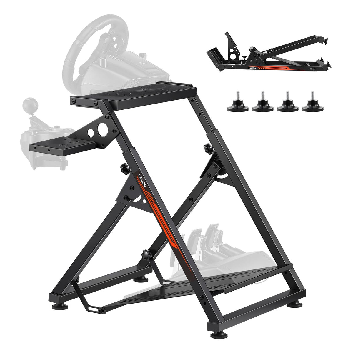 Adjustable Racing Wheel Stand for Driving Simulation Setup