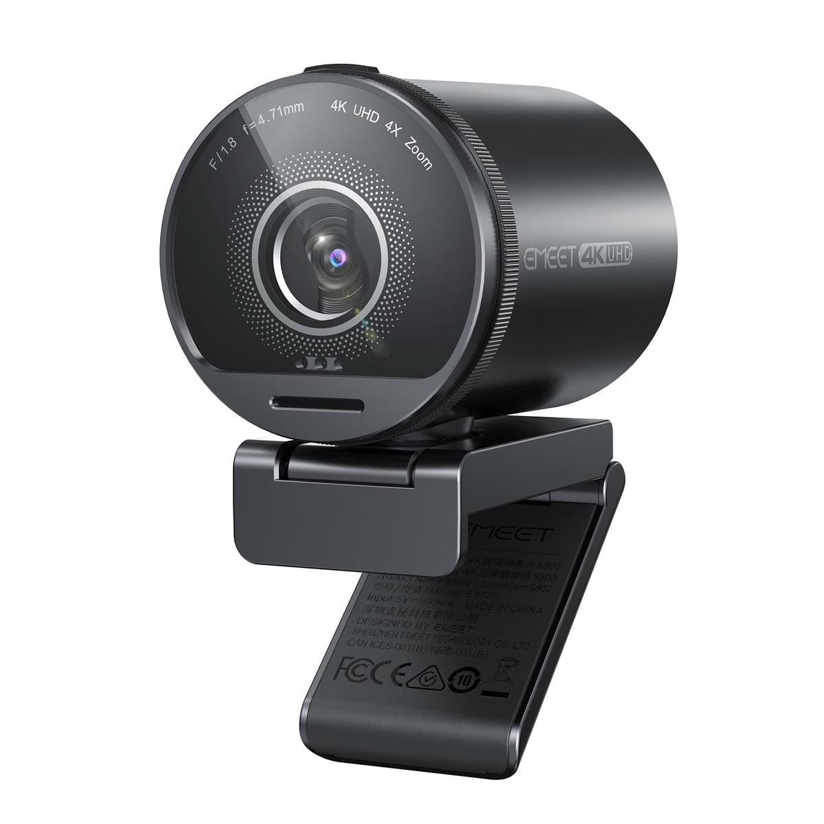 S600 4K Streaming Webcam with Autofocus and Dual Microphones