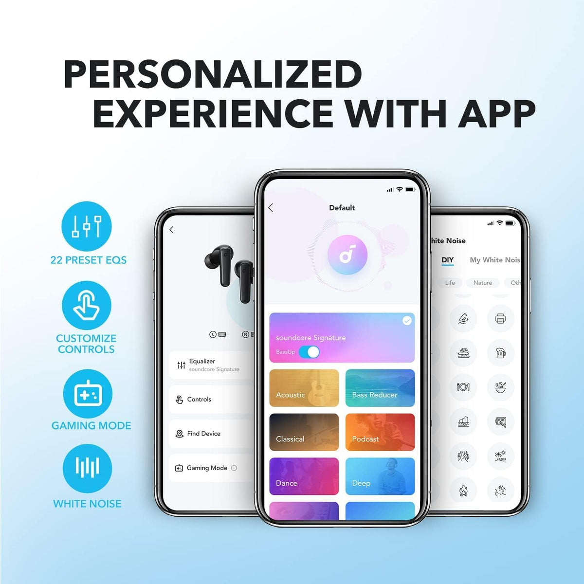 Soundcore by Anker P20i True Wireless Earbuds, 10mm Drivers with Big Bass, Bluetooth 5.3, 30H Long Playtime, Water-Resistant, 2 Mics for AI Clear Calls, 22 Preset EQs, Customization