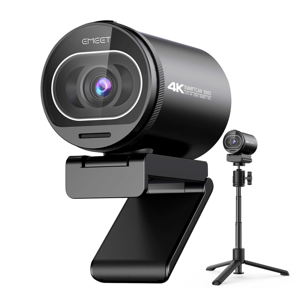 S600 4K Streaming Webcam with Autofocus and Dual Microphones