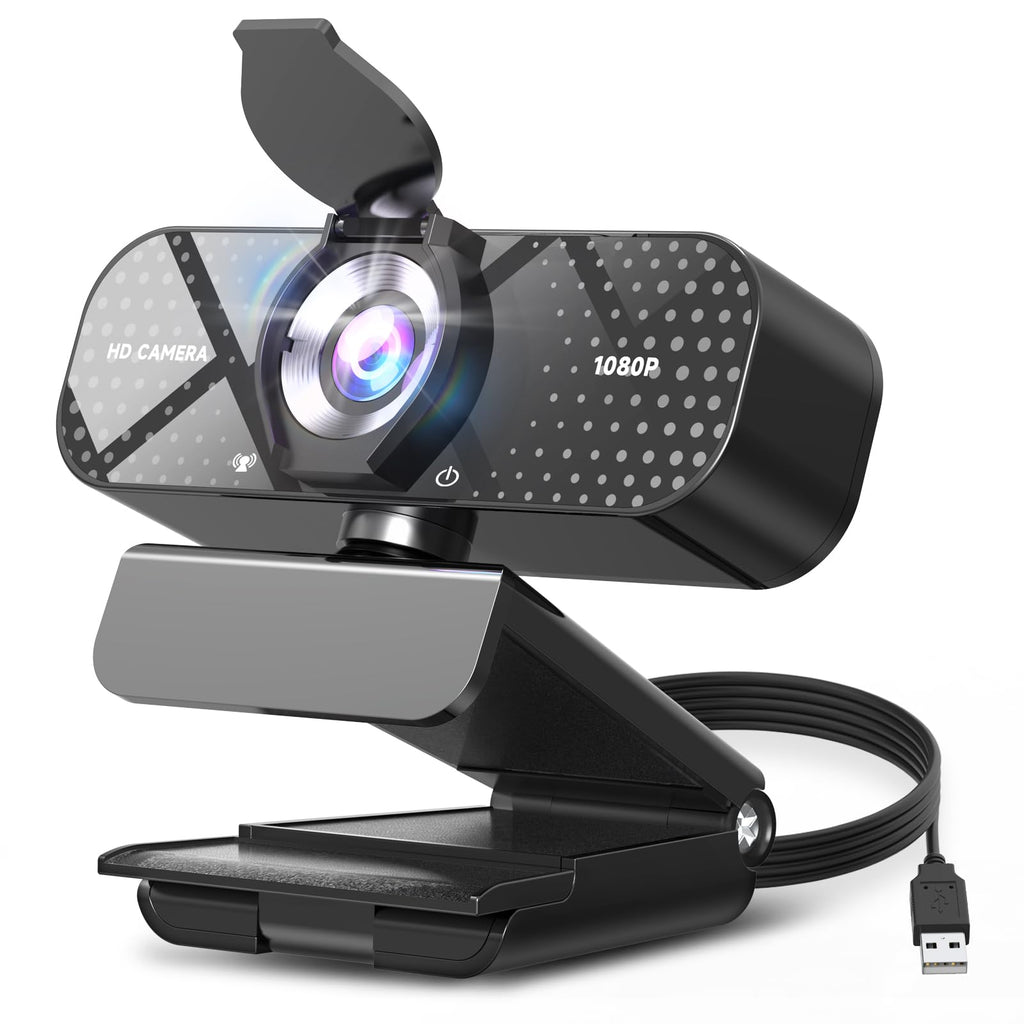 1080p Full HD Webcam with Noise-Canceling Mic & Privacy Cover