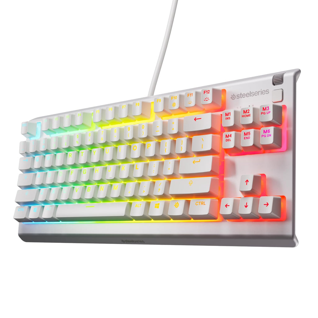 SteelSeries RGB Gaming Keyboard — Tenkeyless Compact Form Factor — 8-Zone RGB Illumination — Water and Dust Resistant — Whisper-Quiet Gaming Switch