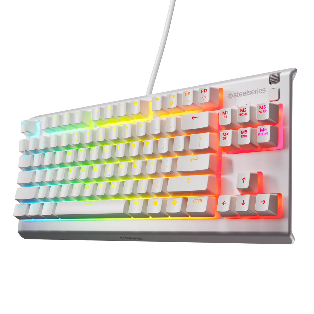 SteelSeries RGB Gaming Keyboard — Tenkeyless Compact Form Factor — 8-Zone RGB Illumination — Water and Dust Resistant — Whisper-Quiet Gaming Switch