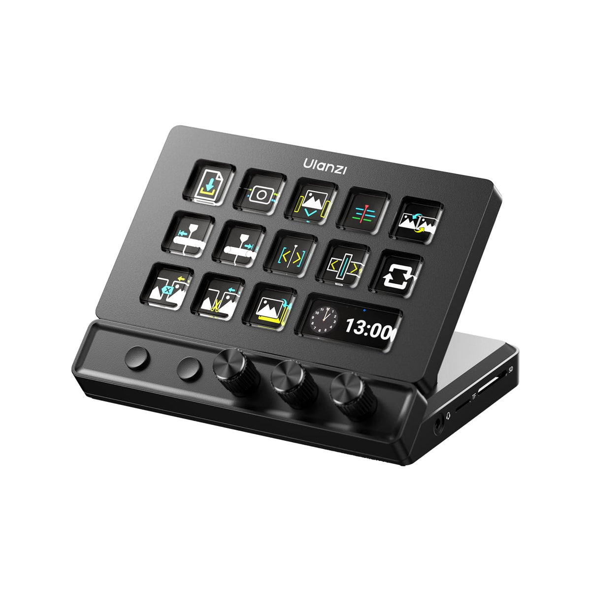 LCD Stream Controller with Customizable Macro Keys