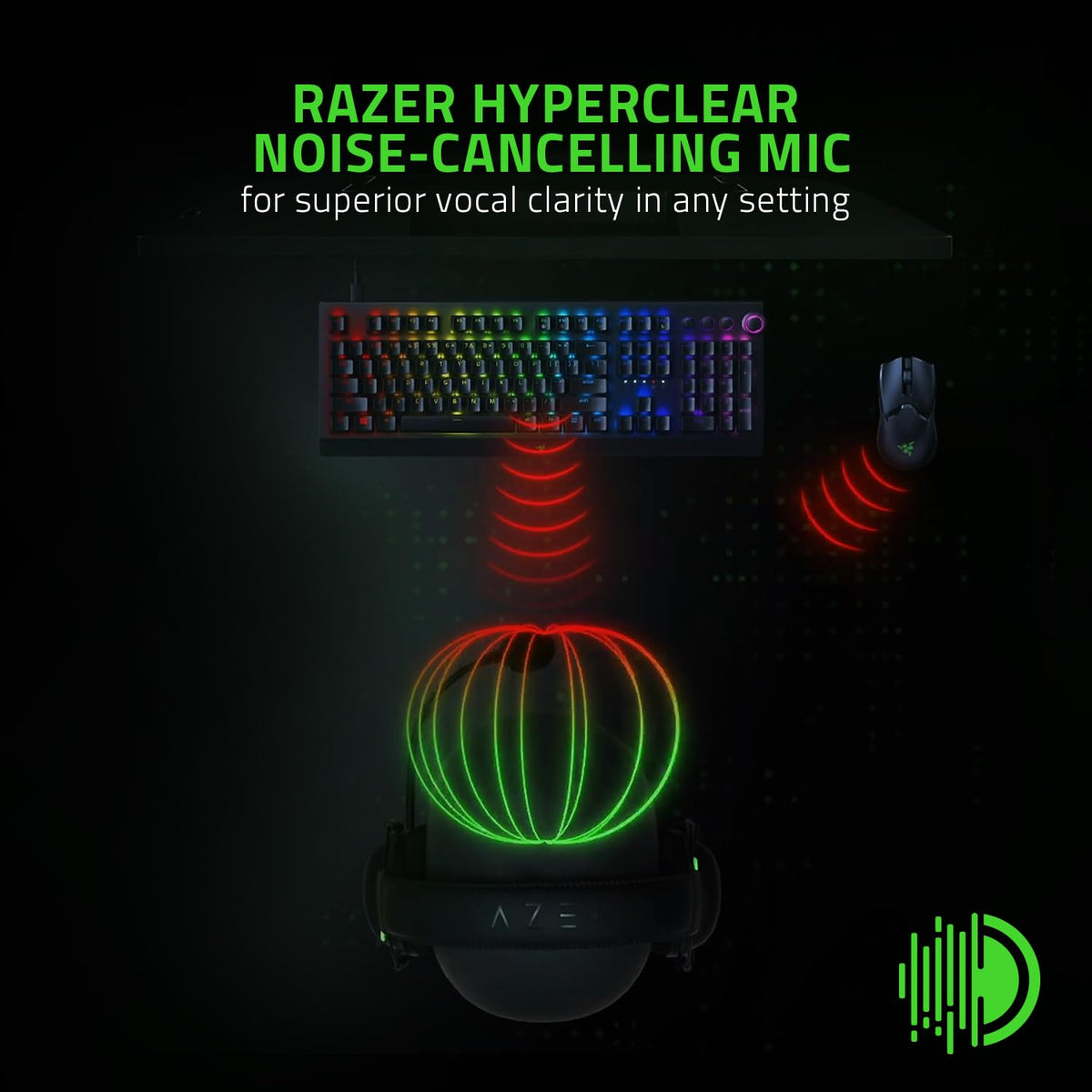 Razer BlackShark V2 X PlayStation Gaming Headset: 50mm Drivers - Cardioid Mic - Lightweight - Comfortable, Noise Isolating Earcups - for PS5, Xbox Series X, PC, Switch via 3.5 mm Audio Jack - Black