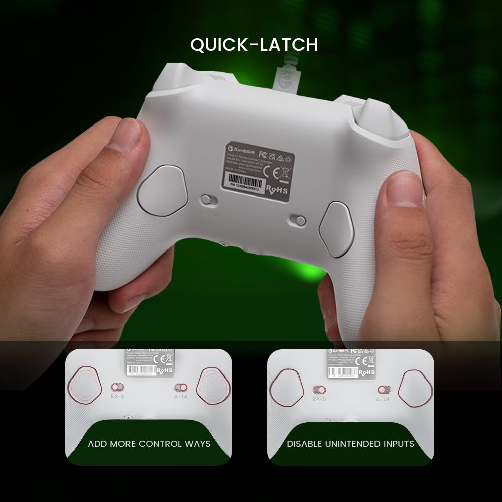 GameSir G7 SE Wired Controller for Xbox Series X|S, Xbox One & Windows 10/11, Plug and Play Gaming Gamepad with Hall Effect Joysticks/Hall Trigger, 3.5mm Audio Jack (White)