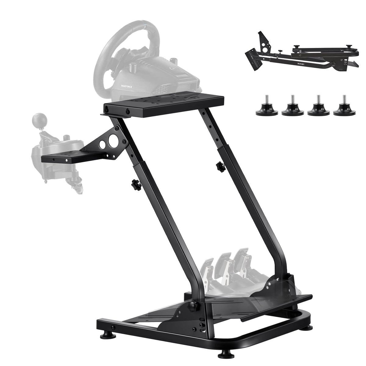 Adjustable Racing Wheel Stand for Driving Simulation Setup