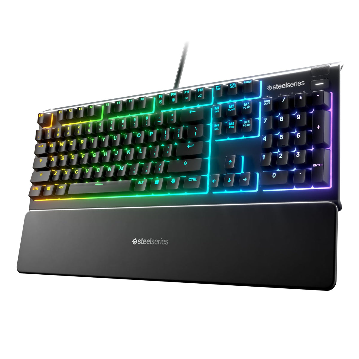 SteelSeries RGB Gaming Keyboard — Tenkeyless Compact Form Factor — 8-Zone RGB Illumination — Water and Dust Resistant — Whisper-Quiet Gaming Switch