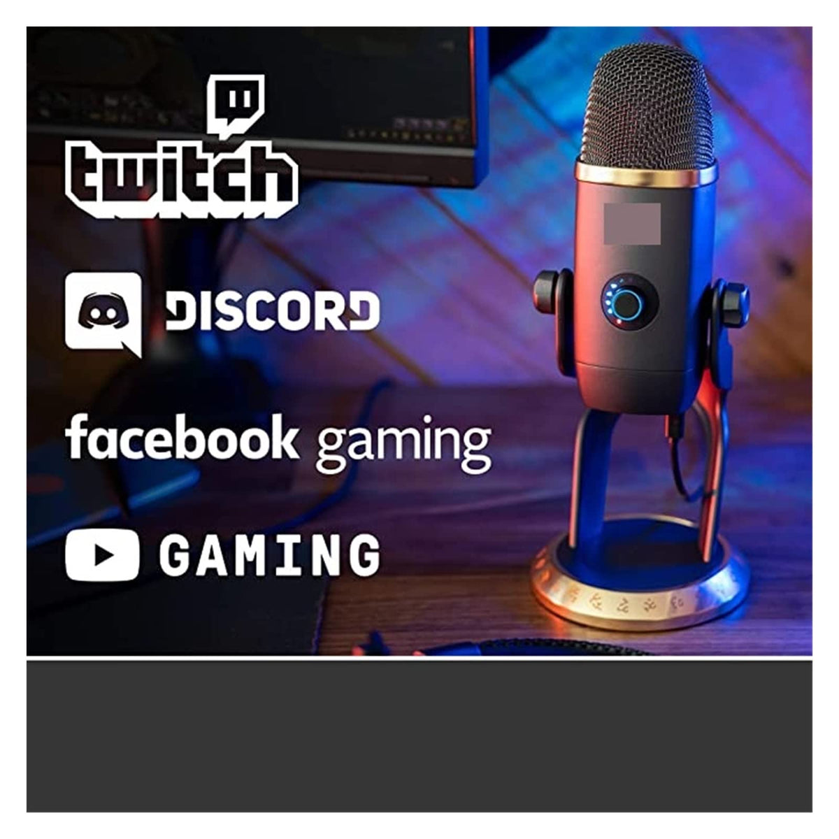 GGGUOJINN Microphone Edition Professional Podcast Gaming Streaming USB Mic with Effects Suitable for Anchor, Dubbing Studio, Recording, st