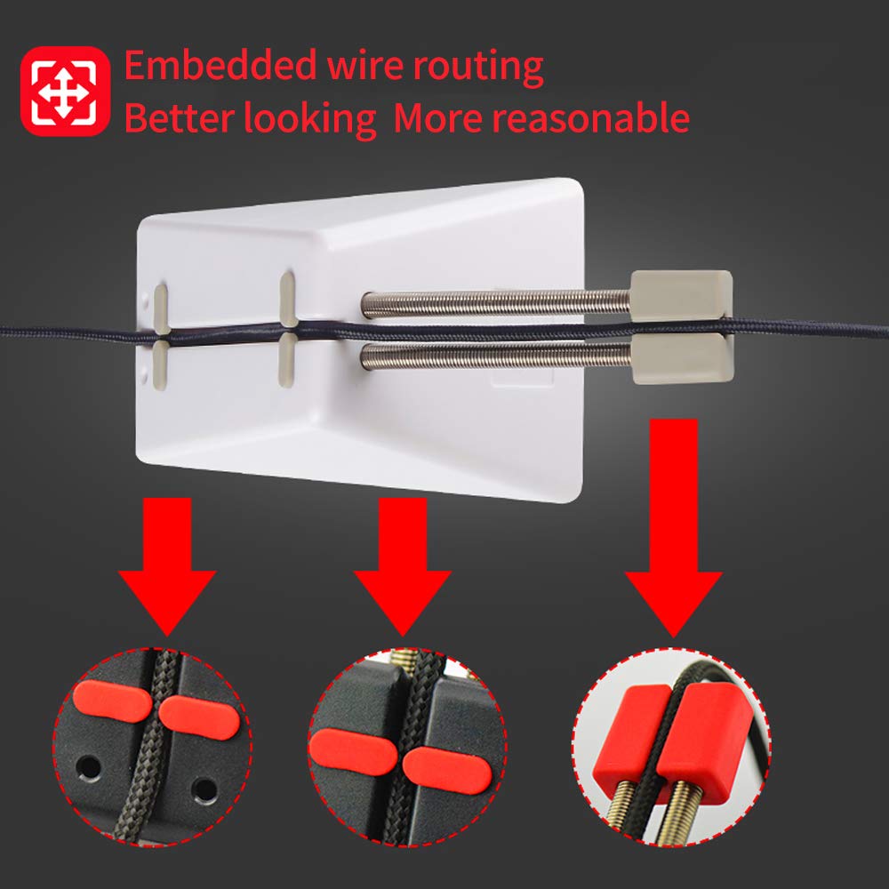 FPS Esports Mouse Bungee Cord Management Holder - White