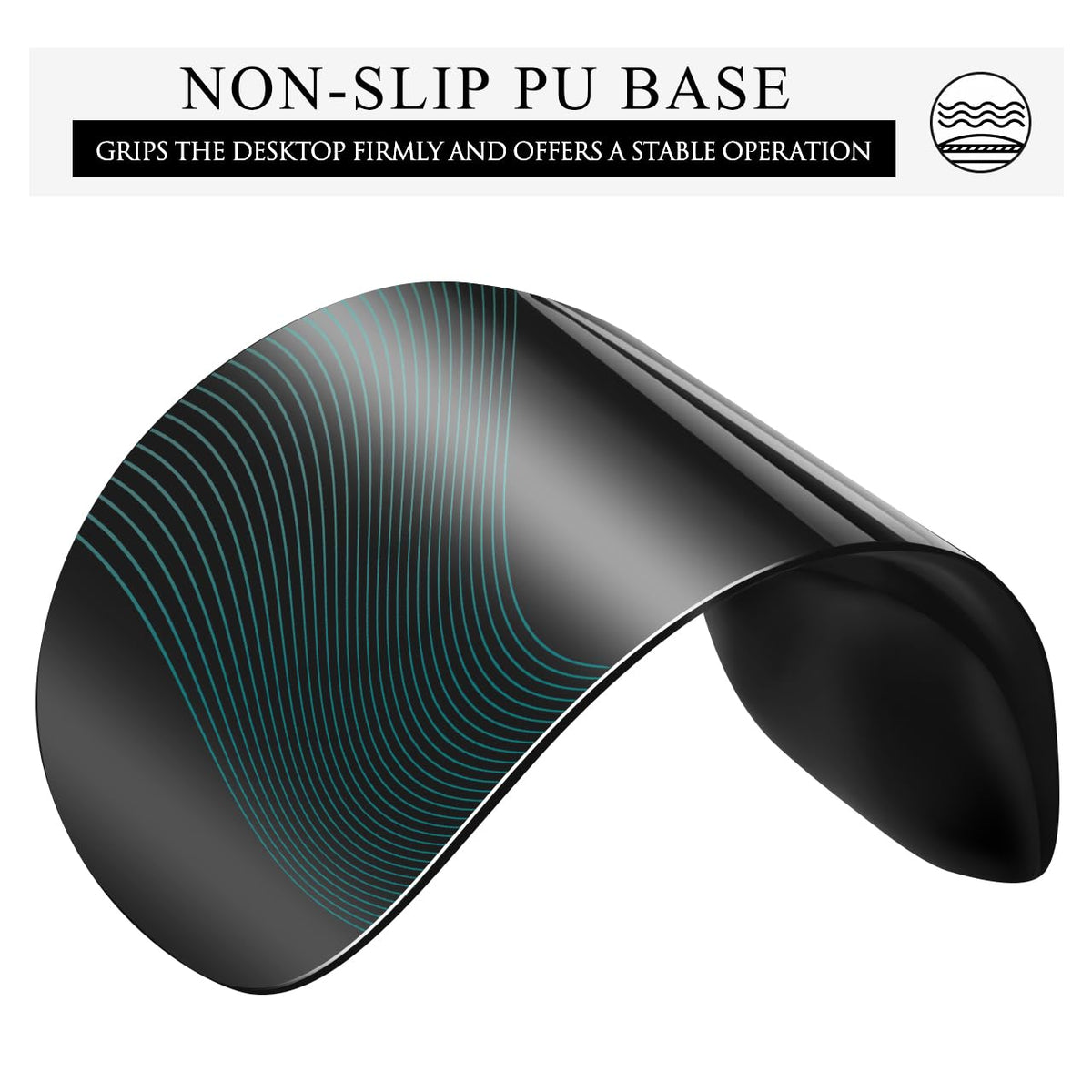 JIKIOU Mouse Pad, 2 Pack Ergonomic Mouse Pads with Comfortable Gel Wrist Rest Support and Lycra Cloth, Non-Slip PU Base for Easy Typing Pain Relief Durable and Easy to Clean Small
