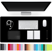 Large PU Leather Desk Pad with Non-Slip Easy-Clean Surface