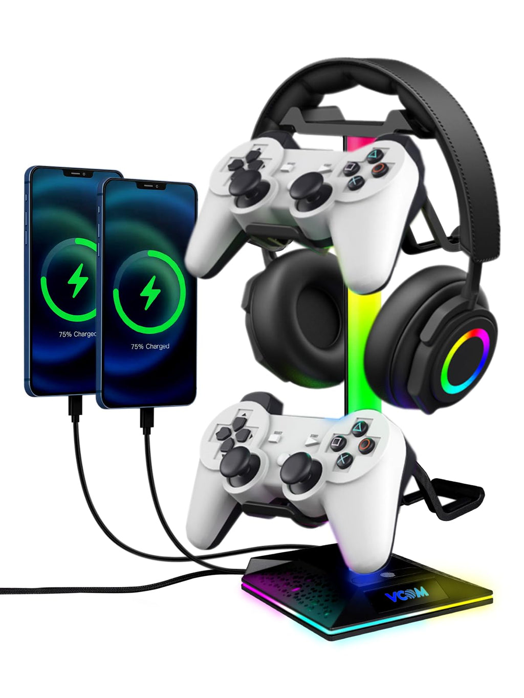 Minimalist Gaming Headphone Stand for Desktop Setup