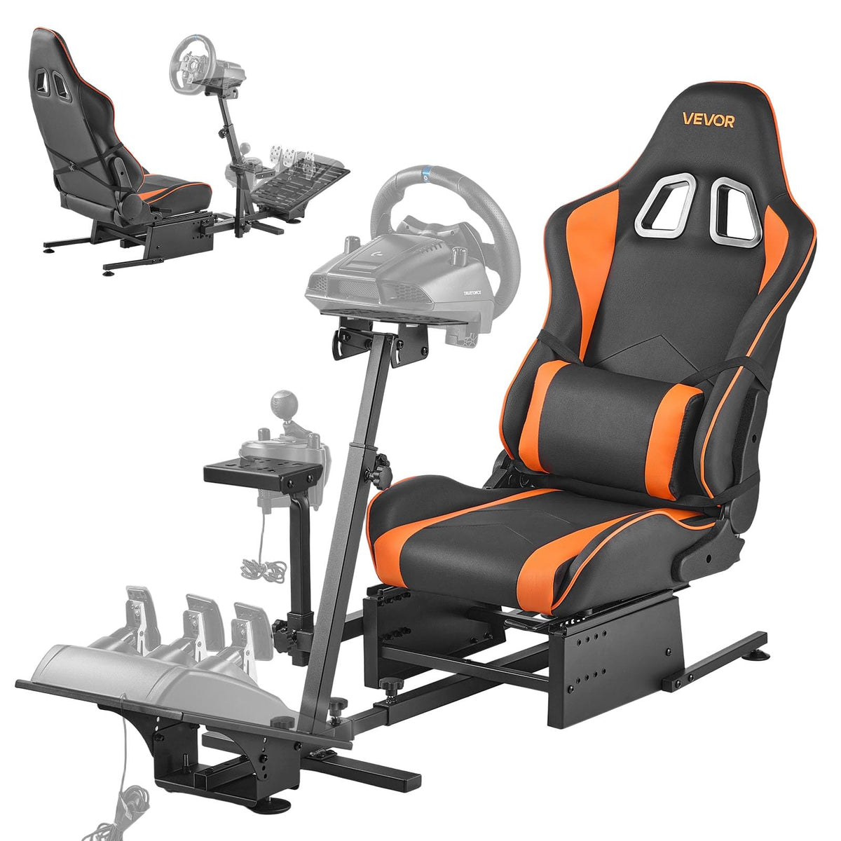 Adjustable Racing Wheel Stand for Driving Simulation Setup
