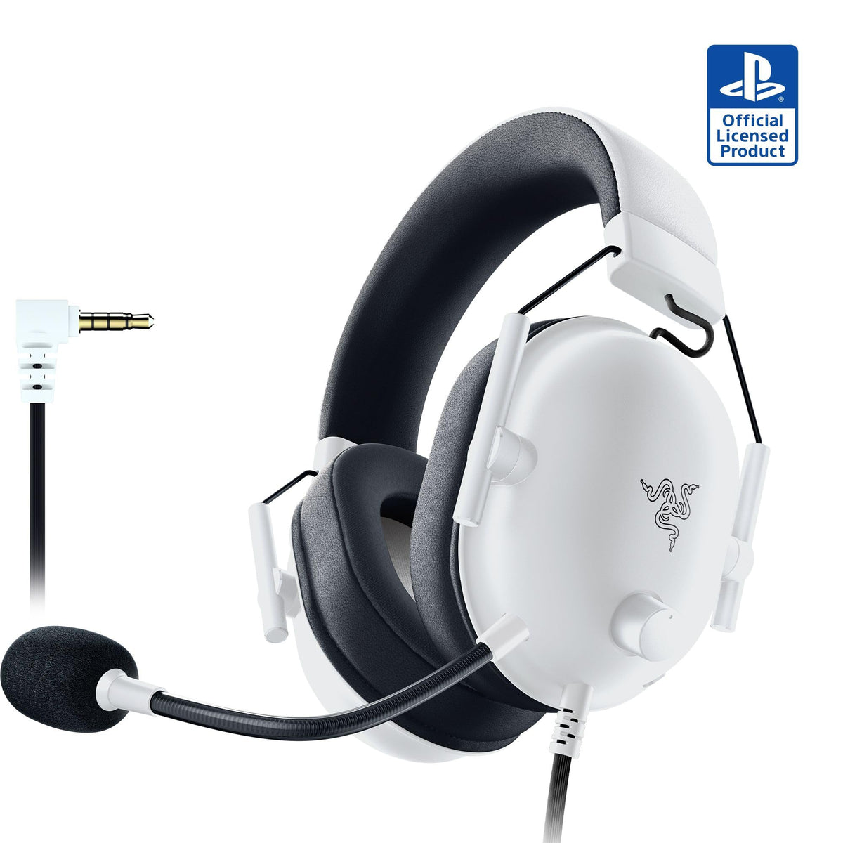 Razer BlackShark V2 X PlayStation Gaming Headset: 50mm Drivers - Cardioid Mic - Lightweight - Comfortable, Noise Isolating Earcups - for PS5, Xbox Series X, PC, Switch via 3.5 mm Audio Jack - Black