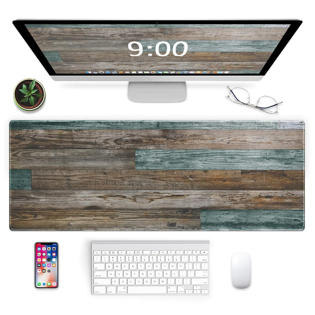 Galdas Gaming Mouse Pad XXL XL Large Long Extended Big Mousepad Non-Slip Rubber Keyboard Mouse Pad with Stitched Edges for Laptop Home Office (31.5x11.8x0.08 Inch) …