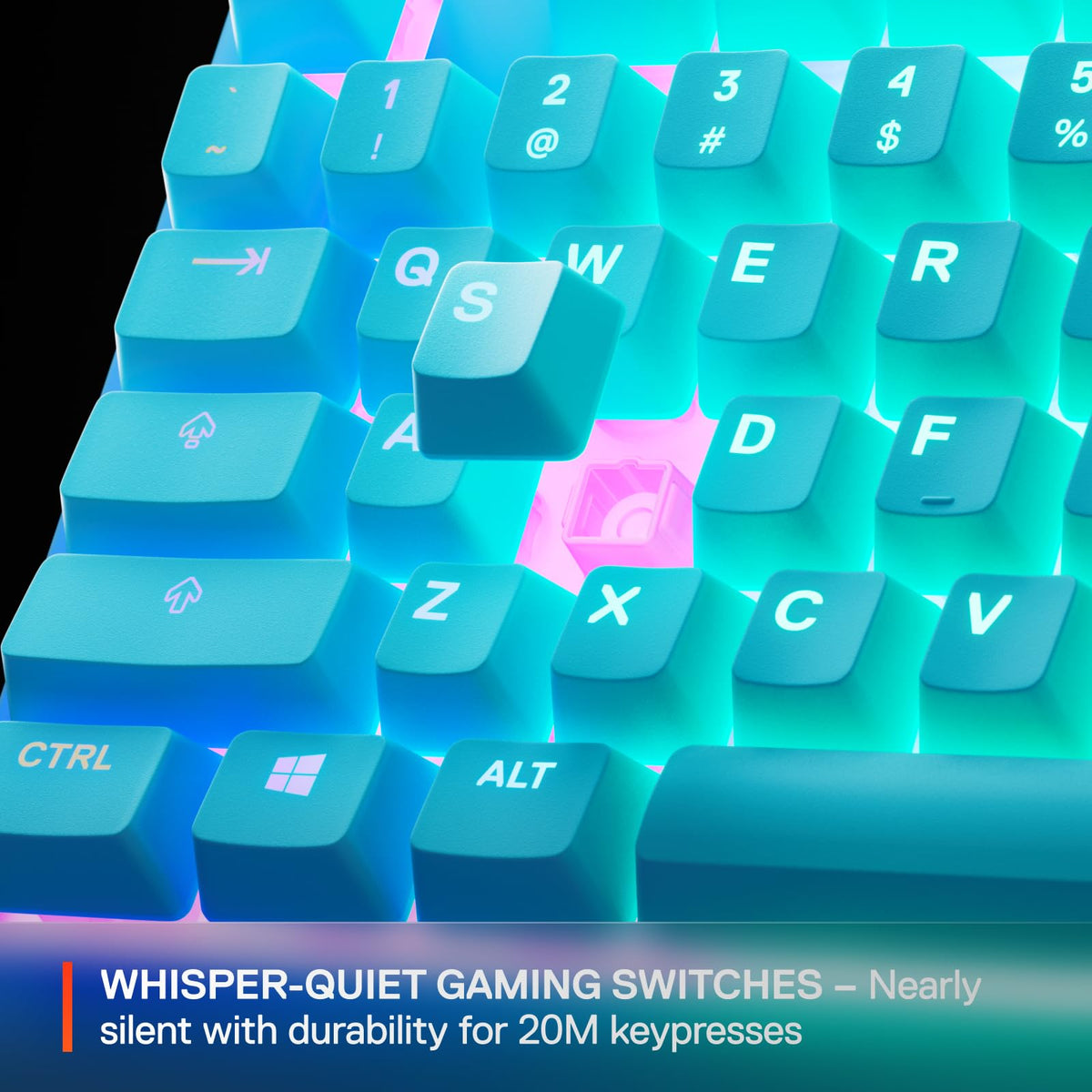 SteelSeries RGB Gaming Keyboard — Tenkeyless Compact Form Factor — 8-Zone RGB Illumination — Water and Dust Resistant — Whisper-Quiet Gaming Switch