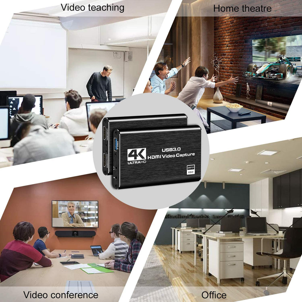 4K HDMI Video Capture Card for Streaming and Recording