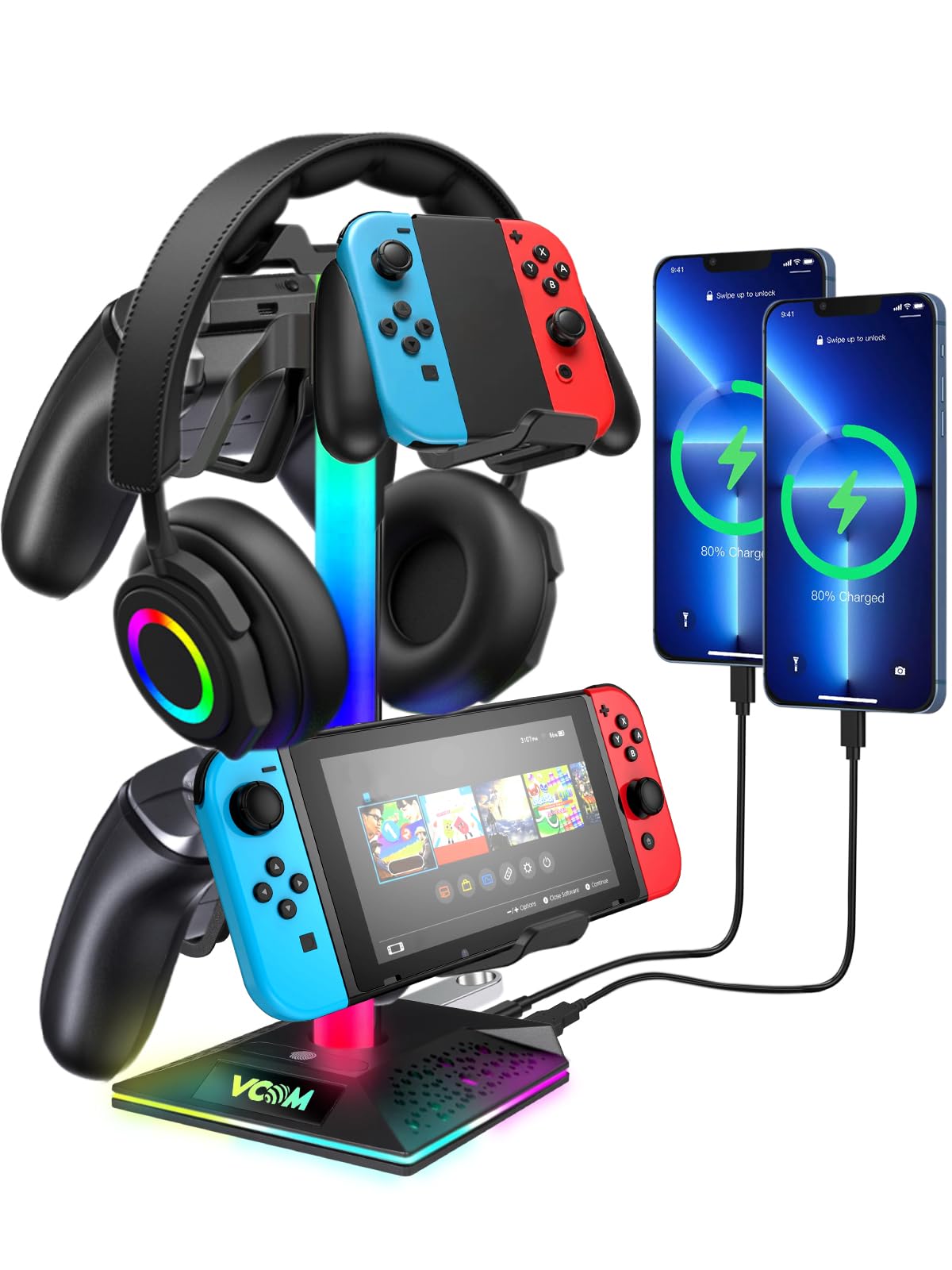 Minimalist Gaming Headphone Stand for Desktop Setup