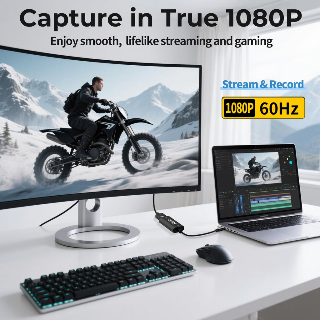 4K HDMI USB 3.0 Video Capture Card for Streaming & Recording