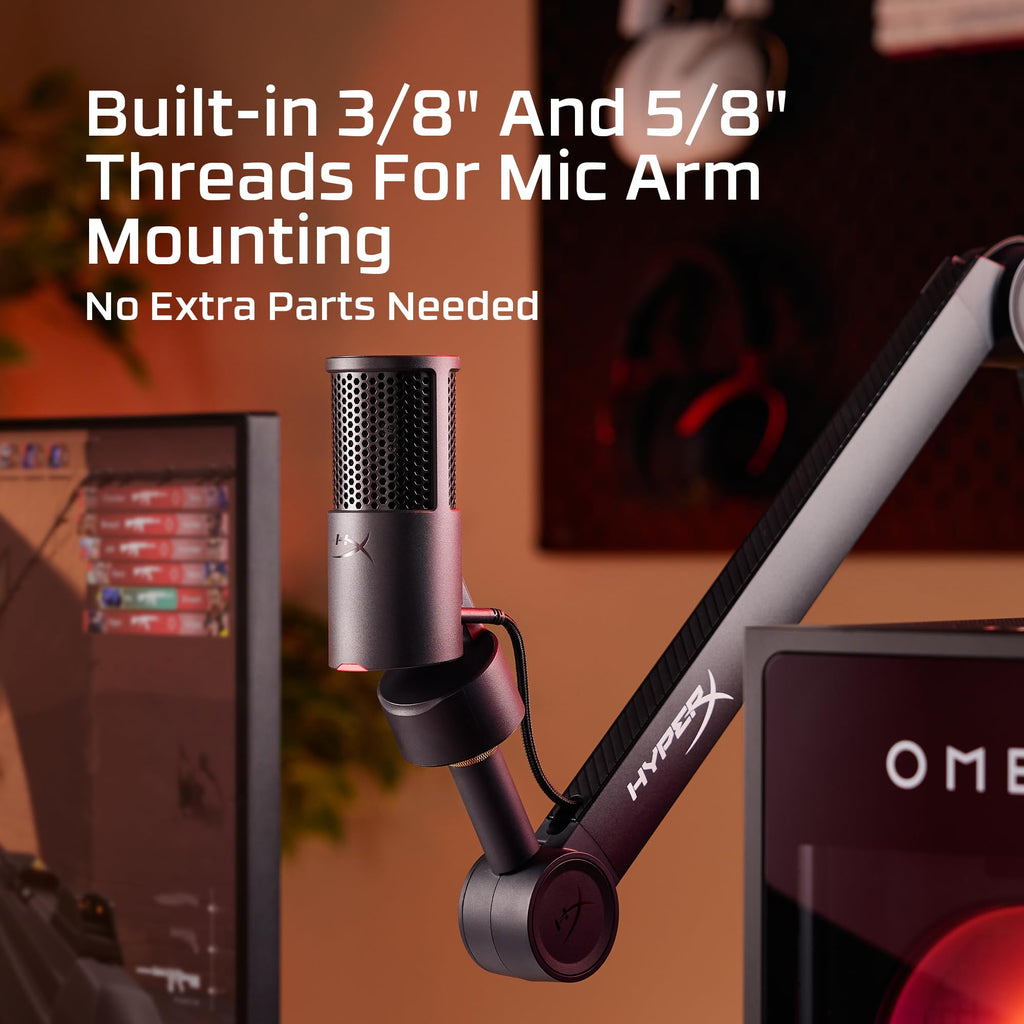 HyperX SoloCast – USB Condenser Gaming Microphone, for PC, PS4, PS5 and Mac, Tap-to-Mute Sensor, Cardioid Polar Pattern, Great for Streaming, Podcasts, Twitch, YouTube