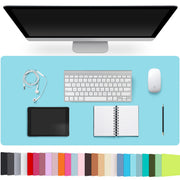 Large PU Leather Desk Pad with Non-Slip Easy-Clean Surface
