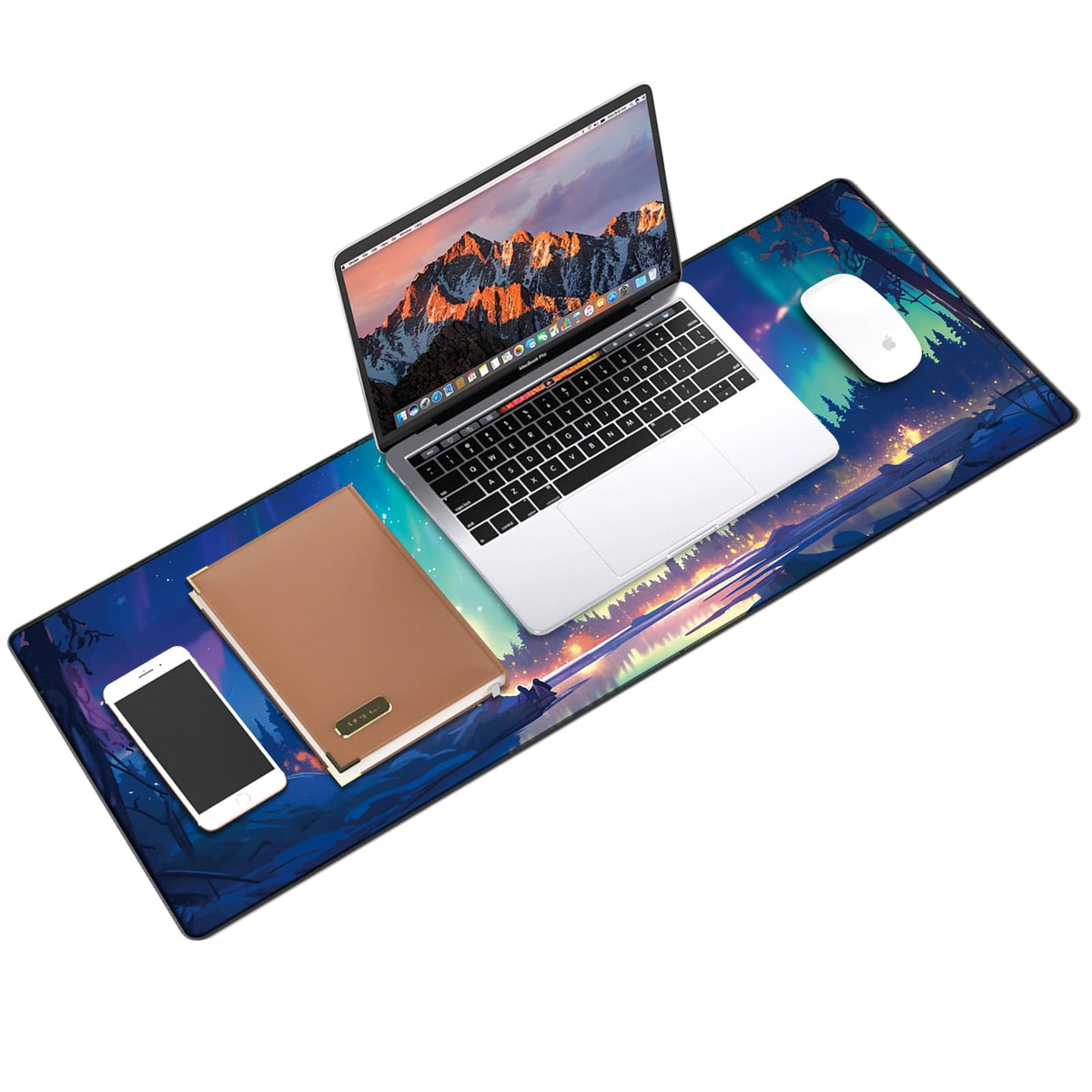 Galdas Gaming Mouse Pad XXL XL Large Long Extended Big Mousepad Non-Slip Rubber Keyboard Mouse Pad with Stitched Edges for Laptop Home Office (31.5x11.8x0.08 Inch) …