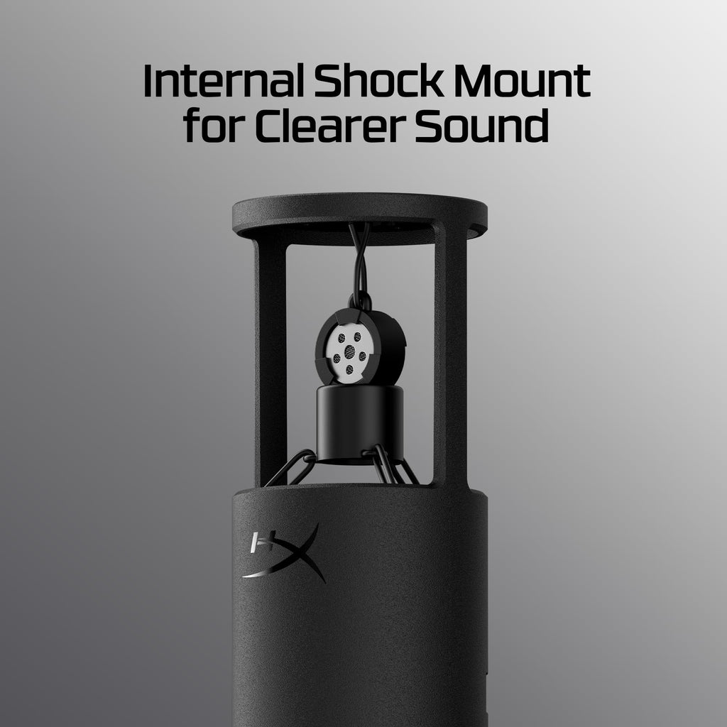 HyperX SoloCast – USB Condenser Gaming Microphone, for PC, PS4, PS5 and Mac, Tap-to-Mute Sensor, Cardioid Polar Pattern, Great for Streaming, Podcasts, Twitch, YouTube