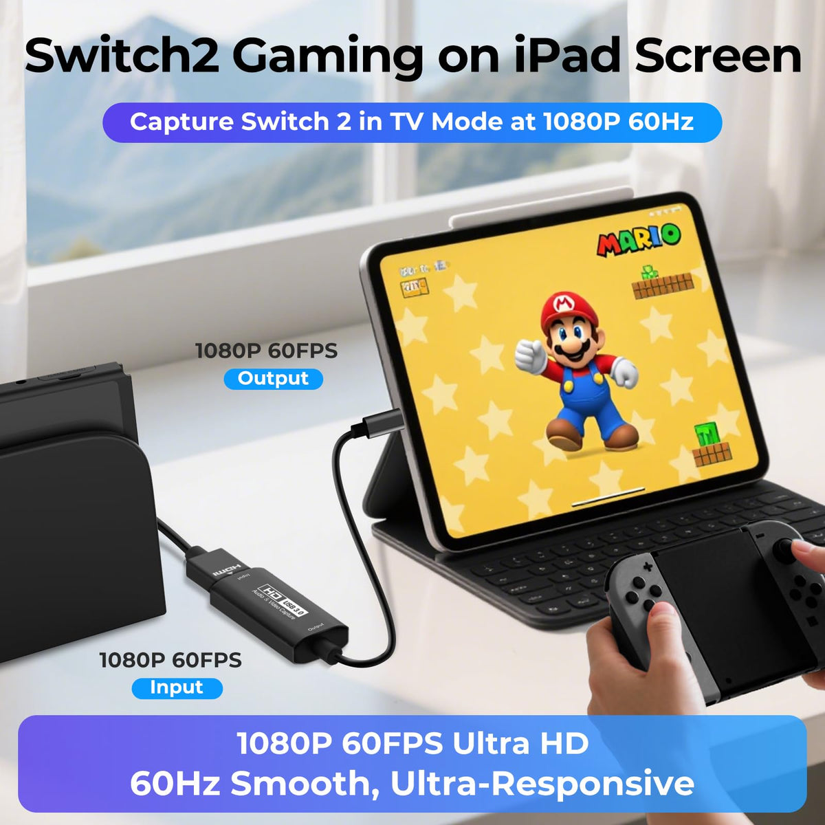 4K HDMI USB 3.0 Video Capture Card for Streaming & Recording