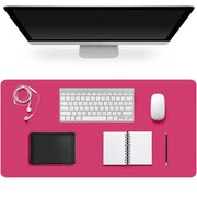 Large PU Leather Desk Pad with Non-Slip Easy-Clean Surface