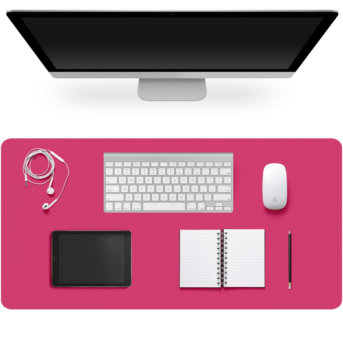 Leather Desk Pad Protector,Non-Slip Desk Pad,on-Slip PU Leather Large Mouse Pad,Easy Clean Desk Protecor Mat,Writing Pad for Office Work/Home/Decor