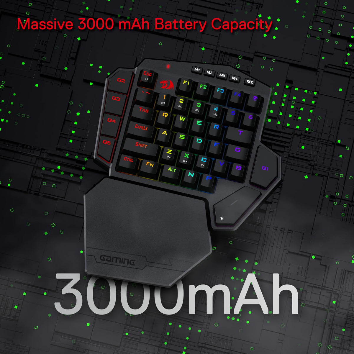 Redragon K585 DITI Wireless One-Handed Mechanical Keyboard