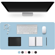 Large PU Leather Desk Pad with Non-Slip Easy-Clean Surface