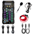 Small Handheld Sound Card Set for Podacsting, Broadcasting, Living, Singing, Recording, Gaming with Families, Friends, Gift,YouTube, TikTok