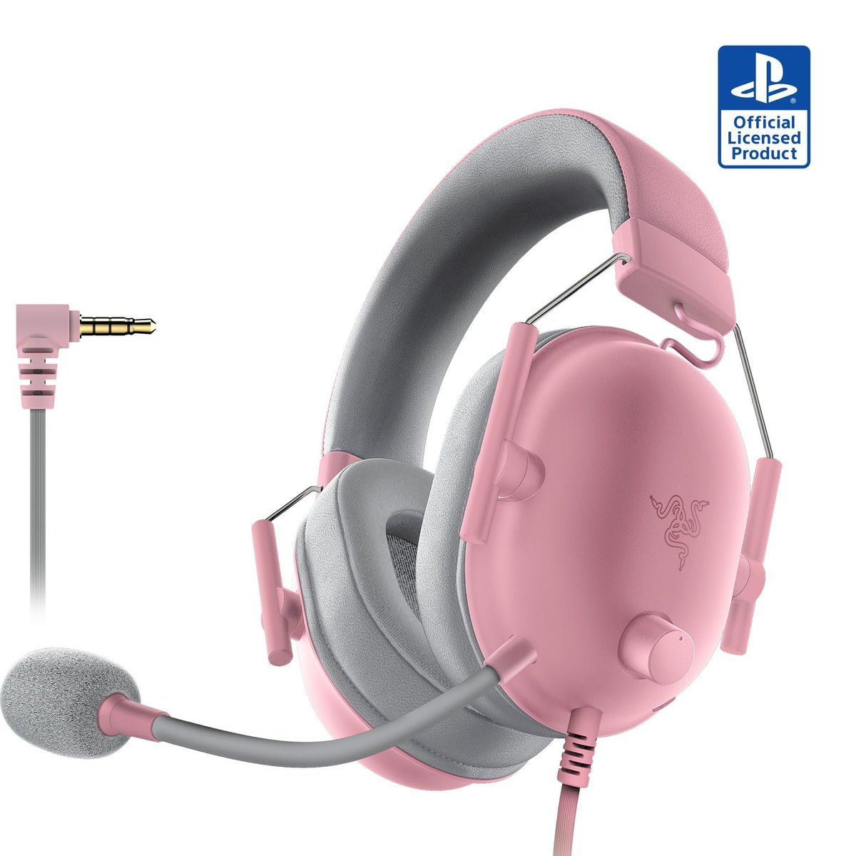 Razer BlackShark V2 X PlayStation Gaming Headset: 50mm Drivers - Cardioid Mic - Lightweight - Comfortable, Noise Isolating Earcups - for PS5, Xbox Series X, PC, Switch via 3.5 mm Audio Jack - Black