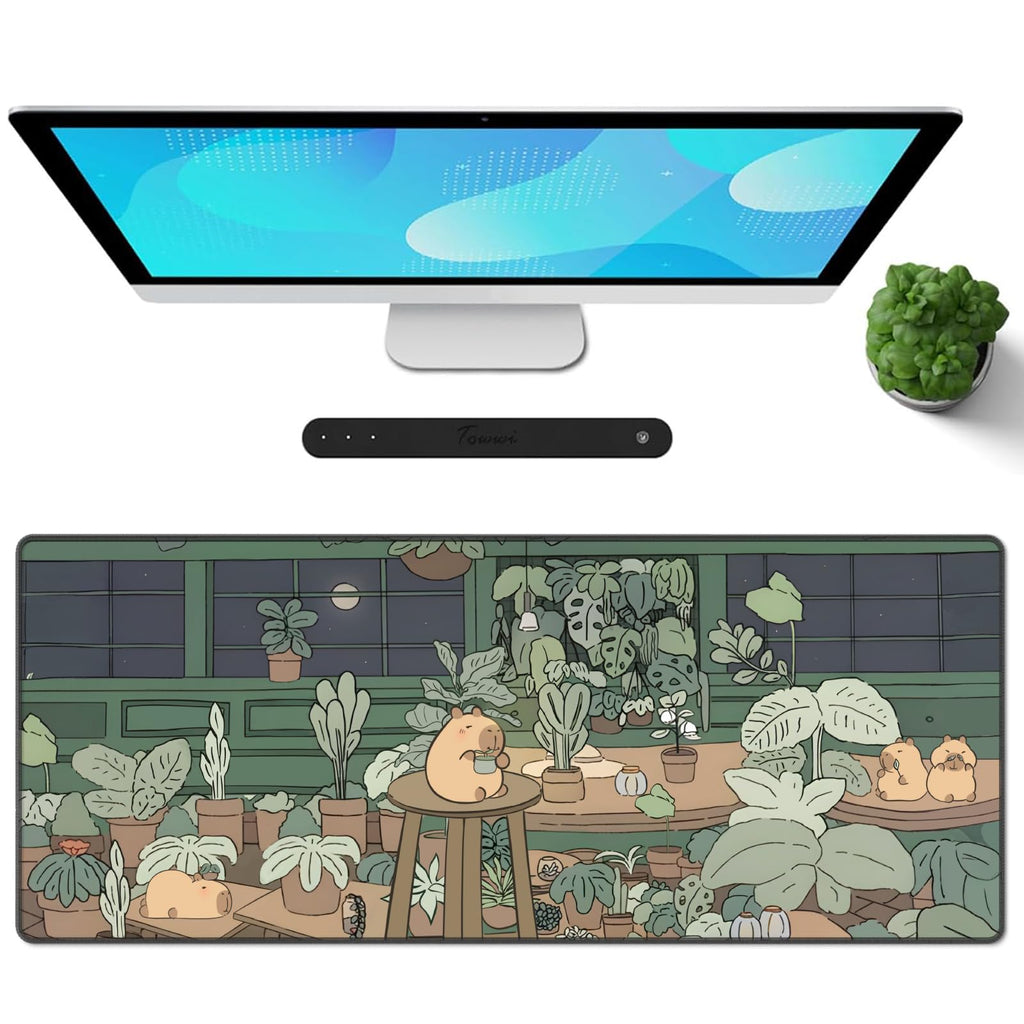 Galdas Gaming Mouse Pad XXL XL Large Long Extended Big Mousepad Non-Slip Rubber Keyboard Mouse Pad with Stitched Edges for Laptop Home Office (31.5x11.8x0.08 Inch) …