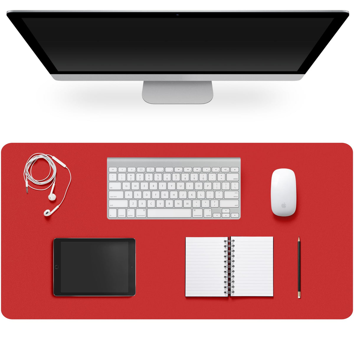 Leather Desk Pad Protector,Non-Slip Desk Pad,on-Slip PU Leather Large Mouse Pad,Easy Clean Desk Protecor Mat,Writing Pad for Office Work/Home/Decor