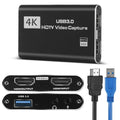 4K HD USB 3.0 Video Capture Card with Plug & Play Design