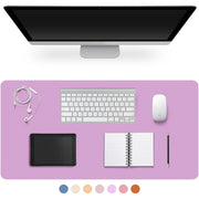 Large PU Leather Desk Pad with Non-Slip Easy-Clean Surface