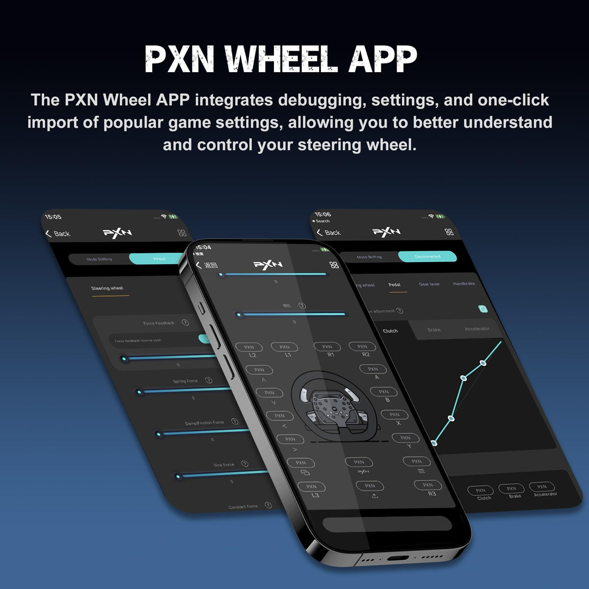 PXN V99 3.2Nm Force Feedback Gaming Steering Wheel