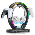RGB Headphone & Controller Stand with Cable Organizer